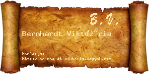 Bernhardt Viktória névjegykártya