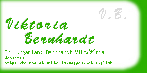 viktoria bernhardt business card